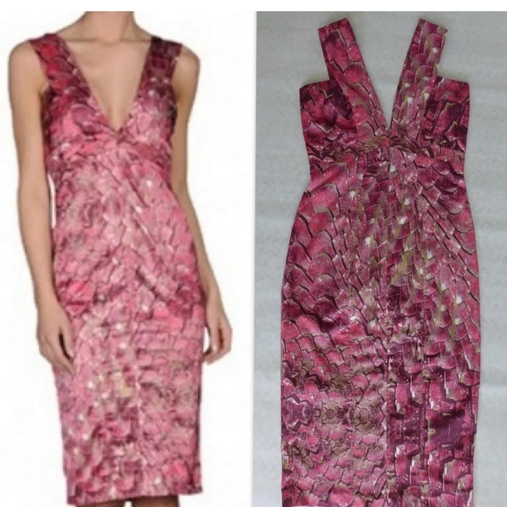 Just Cavalli Pink Animal Print Sheath
Dress Size 46